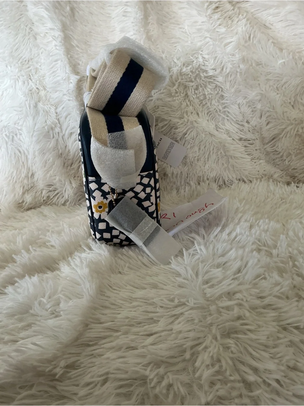 Coach Navy Floral Jamie Camera Crossbody